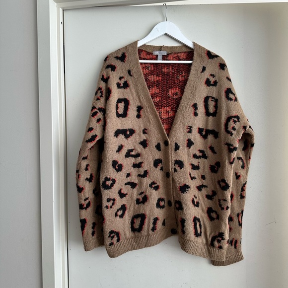 ASOS Chunky Cardigan in Leopard - Picture 5 of 10